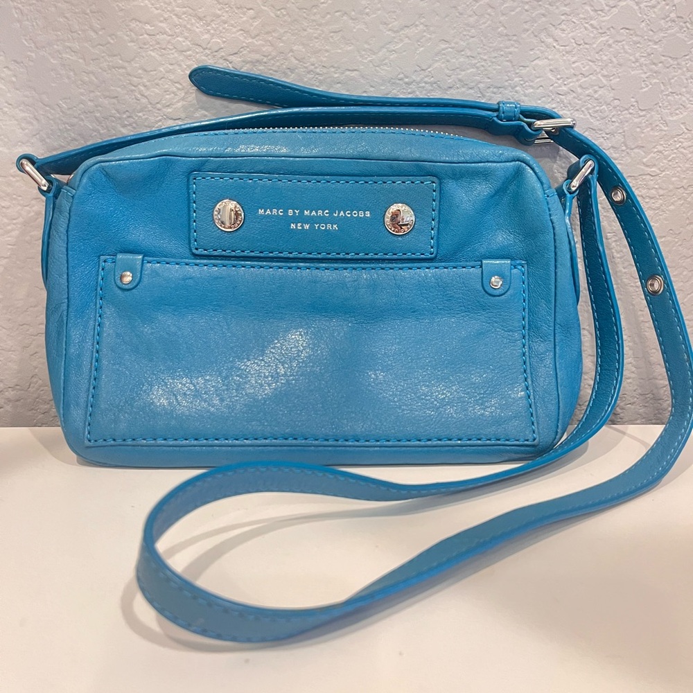 Marc by Marc Jacob’s - Leather Turquoise Crossbody - Picture 1 of 10